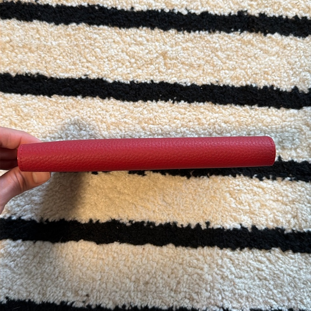 New Hermes Paris Dogon Red Genuine Leather Wallet/Clutch - Picture 12 of 14